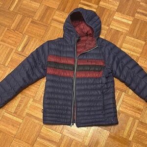 Cotopaxi Navy and Maroon Hooded Fuego Jacket
